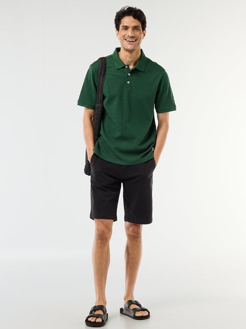 Kurzarm-Polo aus Baumwoll-Piqué - Kiabi