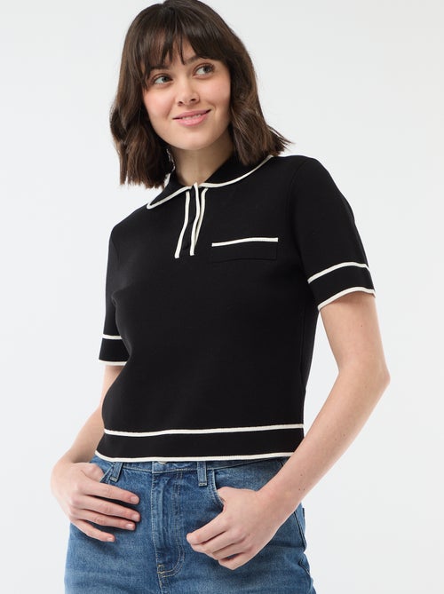Kurzarm-Polo aus Baumwoll-Piqué - Kiabi