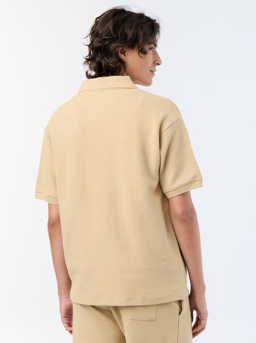 Kurzarm-Polo aus Strukturmaterial - Kiabi Kurzarm-Polo aus Strukturmaterial - Kiabi