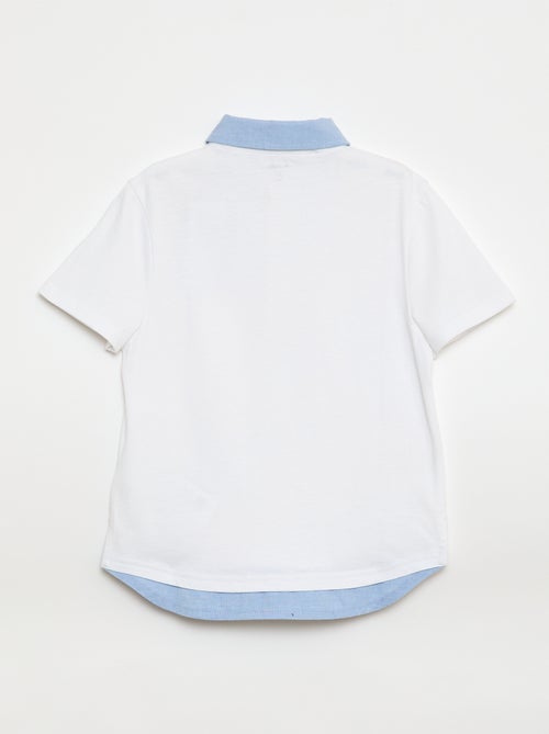 Kurzarm-Polo im 2-in-1-Look - Kiabi
