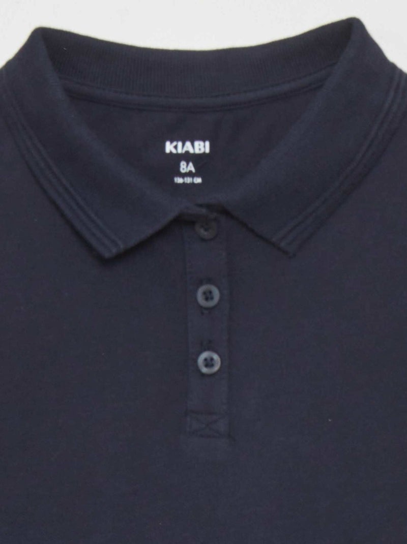 Kurzarm-Polo Marine - Kiabi