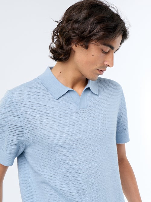 Kurzarm-Polo mit Ajourmuster - Kiabi Kurzarm-Polo mit Ajourmuster - Kiabi
