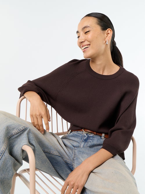Kurzarm-Pullover in 3/4-Länge - Kiabi