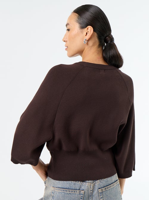 Kurzarm-Pullover in 3/4-Länge - Kiabi