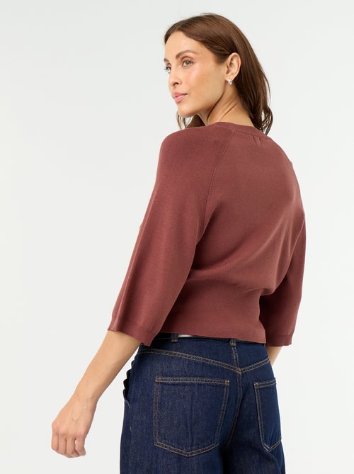 Kurzarm-Pullover in 3/4-Länge - Kiabi