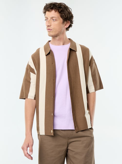 Kurzarm-Strickhemd - Kiabi Kurzarm-Strickhemd - Kiabi