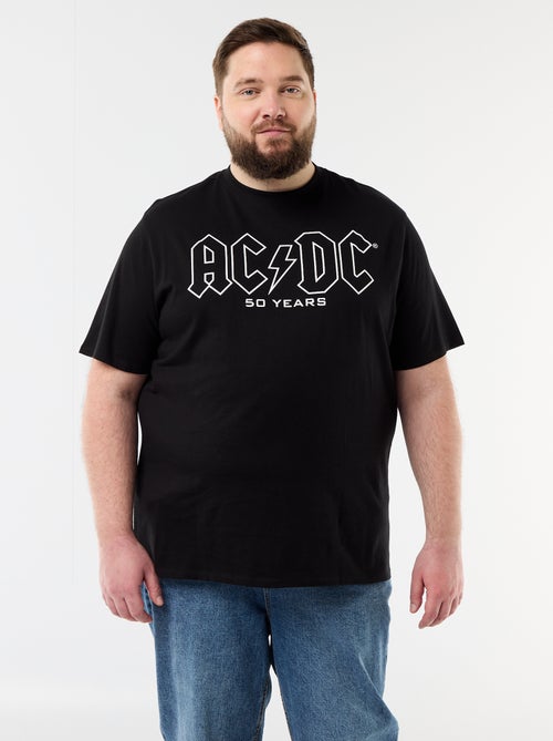 Kurzarm-T-Shirt 'ACDC' mit beidseitigem Aufdruck - Kiabi