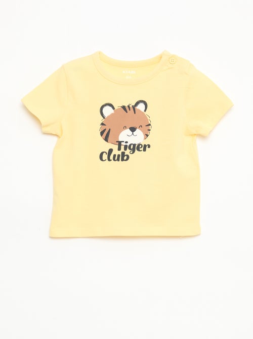 Kurzarm-T-Shirt aus Baumwolljersey - Kiabi