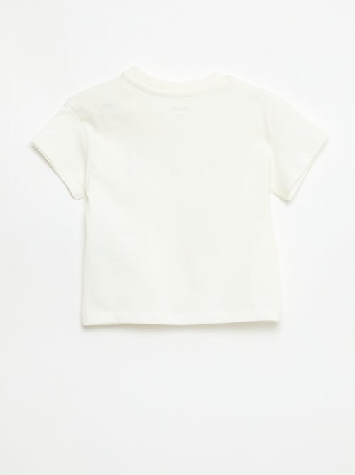 Kurzarm-T-Shirt aus Baumwolljersey mit Brust-Patch - Kiabi
