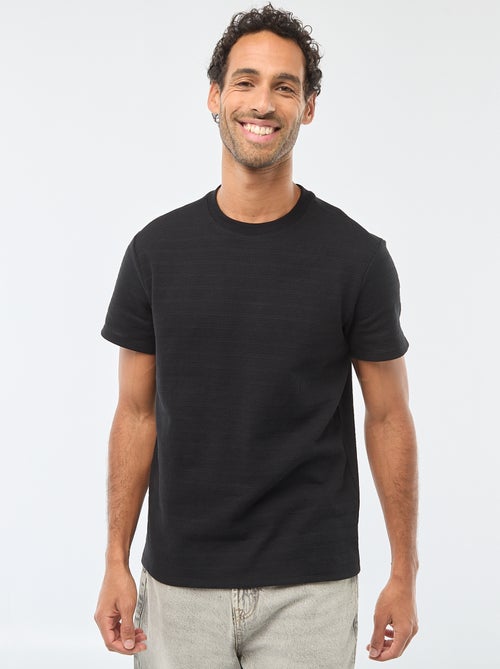 Kurzarm-T-Shirt aus Waffelstrick - Kiabi