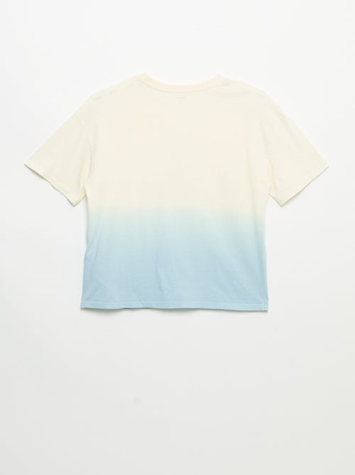 Kurzarm-T-Shirt bedruckt im Tie-Dye-Look - Kiabi