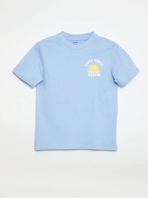 Kurzarm-T-Shirt, beidseitig bedruckt - Kiabi
