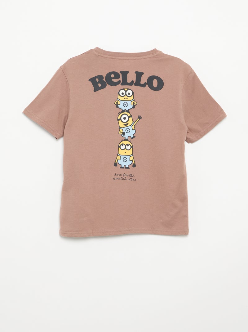 Kurzarm-T-Shirt 'Die Minions' Braun - Kiabi
