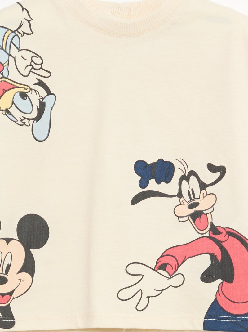 Kurzarm-T-Shirt 'Disney' Beige - Kiabi