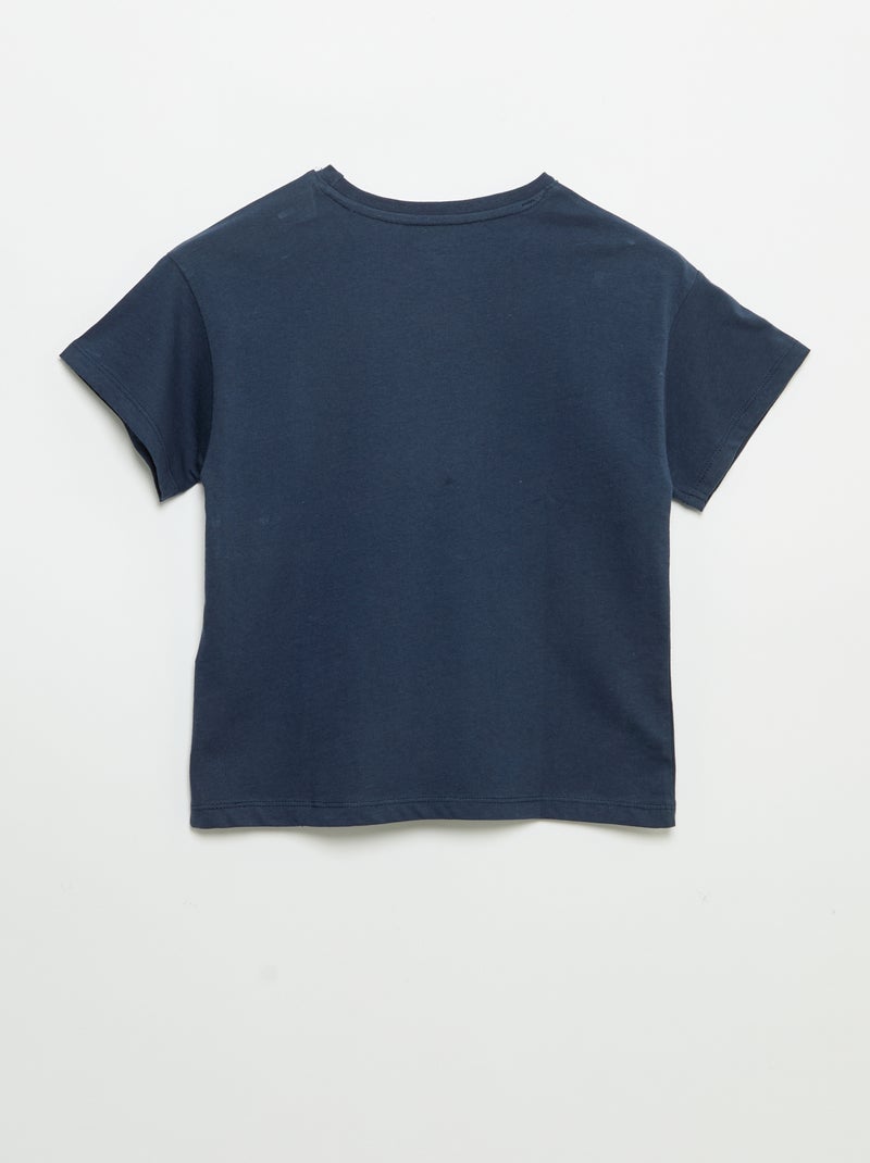 Kurzarm-T-Shirt 'Disney' 'Stitch' Blau - Kiabi