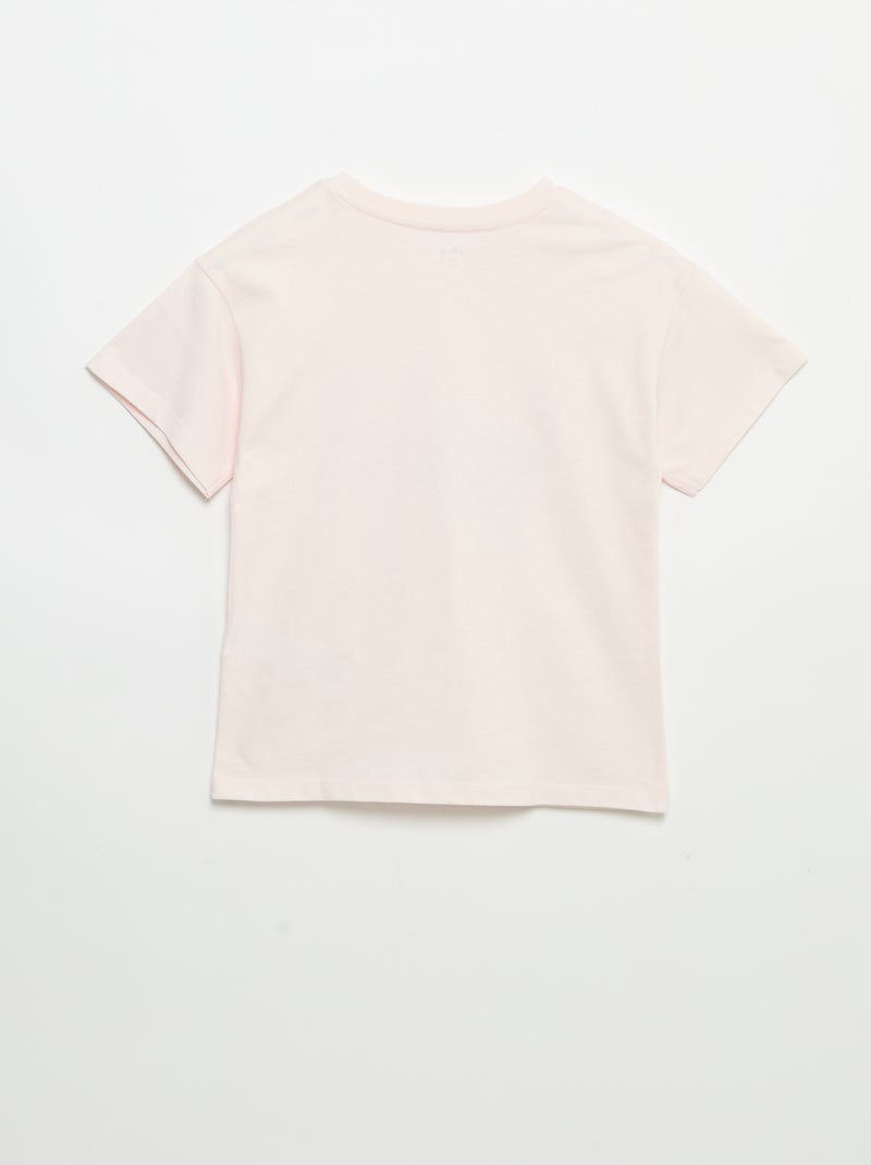 Kurzarm-T-Shirt 'Disney' 'Stitch' Rosa - Kiabi