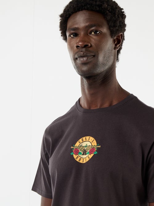 Kurzarm-T-Shirt 'Guns'N Roses' - Kiabi