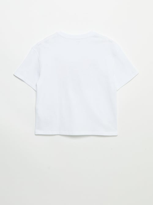 Kurzarm-T-Shirt im Vintage Skater-Look - Kiabi