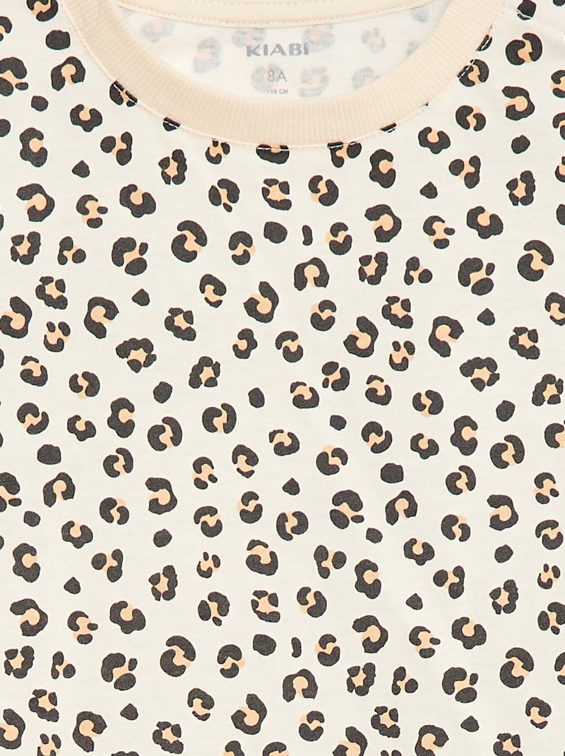 Kurzarm-T-Shirt – Kollektion zum einfachen Anziehen Beige - Kiabi
