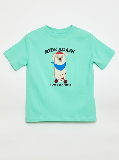 Kurzarm-T-Shirt mit Aufdruck - Kiabi