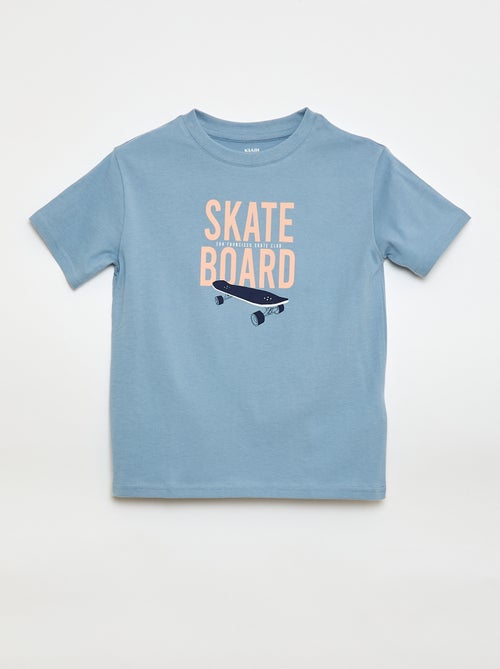Kurzarm-T-Shirt mit Aufdruck - Kiabi