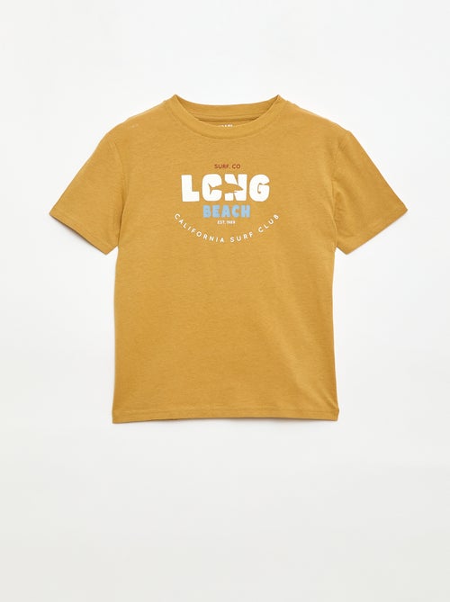 Kurzarm-T-Shirt mit Aufdruck - Kiabi