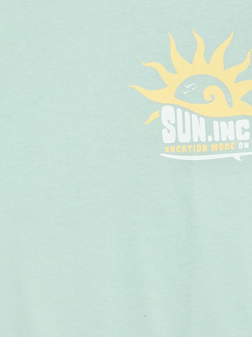 Kurzarm-T-Shirt mit Aufdruck - Kiabi