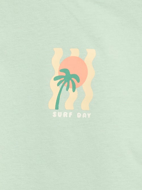 Kurzarm-T-Shirt mit Aufdruck - Kiabi