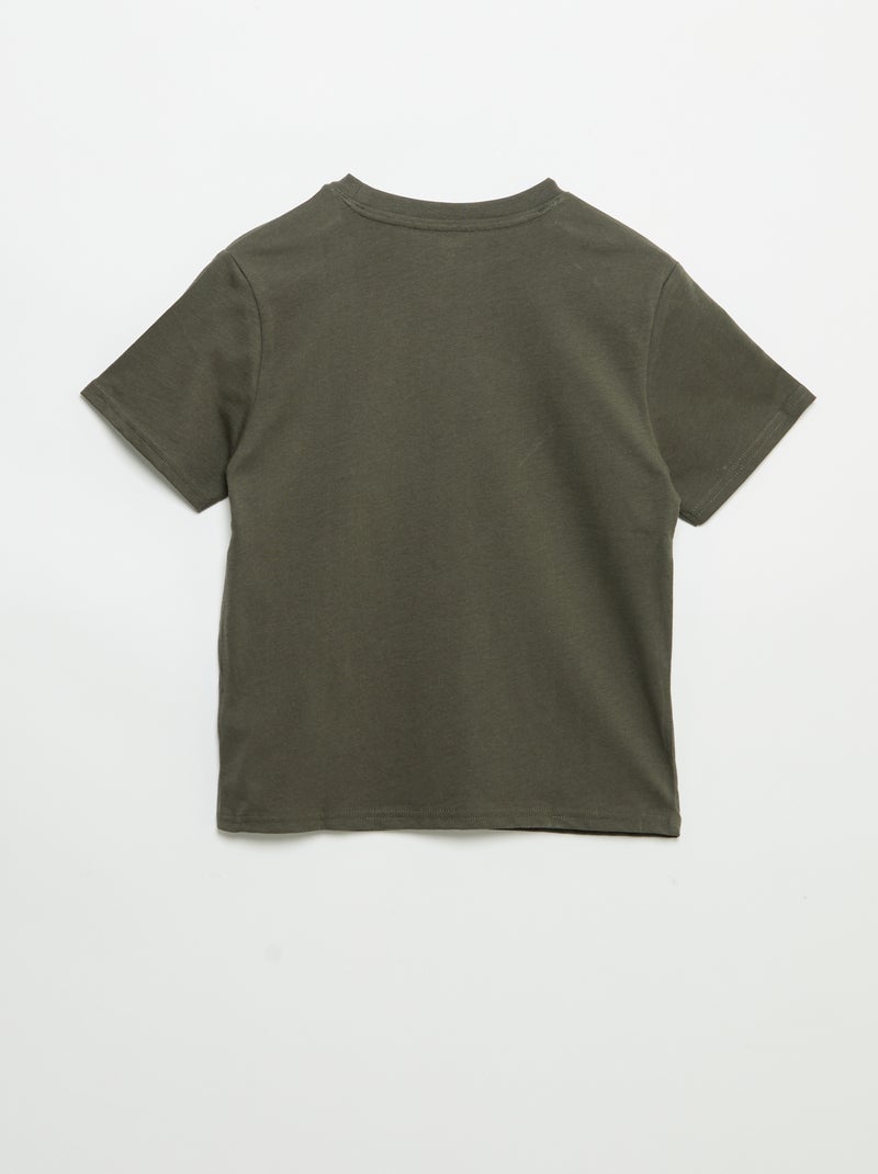 Kurzarm-T-Shirt mit Aufdruck Orange - Kiabi