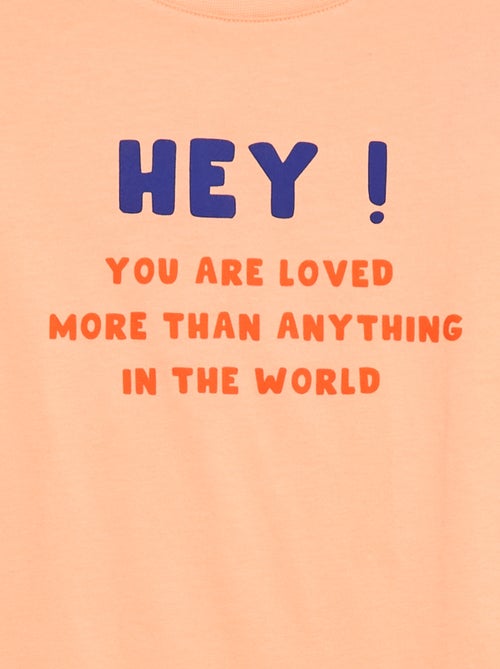Kurzarm-T-Shirt mit Aufdruck - Kiabi