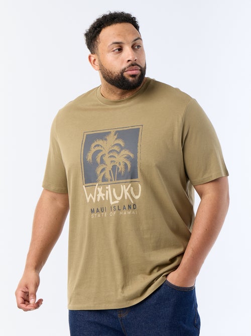 Kurzarm-T-Shirt mit Aufdruck - Kiabi