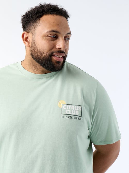 Kurzarm-T-Shirt mit Aufdruck - Kiabi Kurzarm-T-Shirt mit Aufdruck - Kiabi