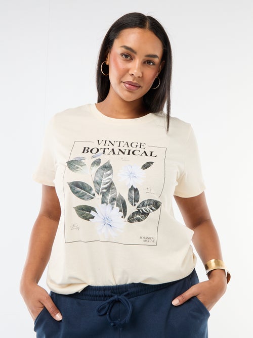 Kurzarm-T-Shirt mit Aufdruck - Kiabi