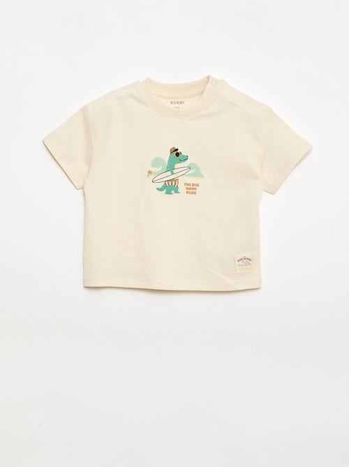 Kurzarm-T-Shirt mit Aufdruck - Kiabi