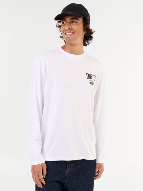 Kurzarm-T-Shirt mit beidseitigem Druck - Kiabi