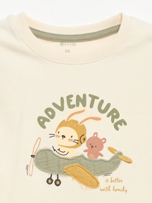 Kurzarm-T-Shirt mit Fantasie-Print - Kiabi