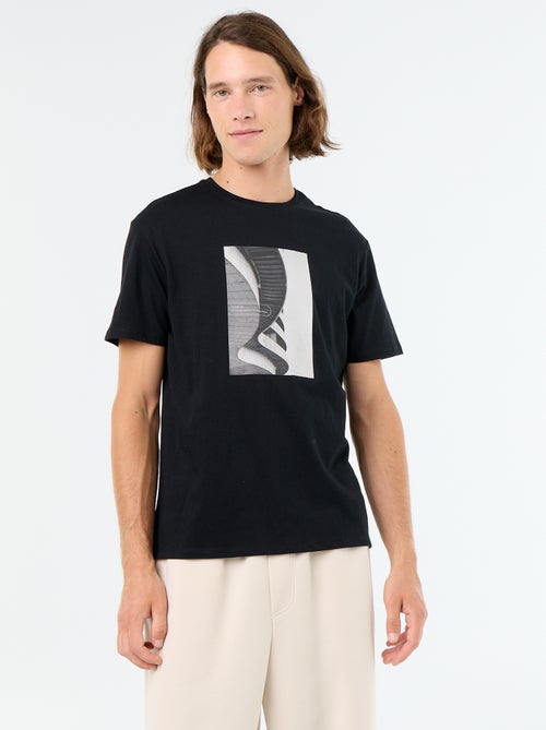 Kurzarm-T-Shirt mit Fantasie-Print - Kiabi