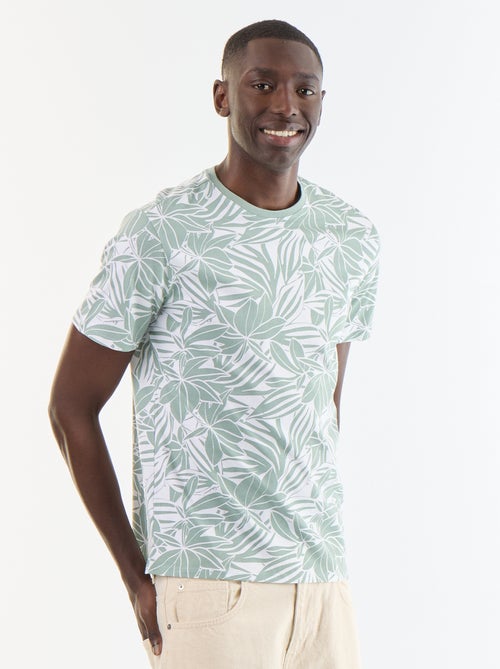 Kurzarm-T-Shirt mit Fantasie-Print - Kiabi