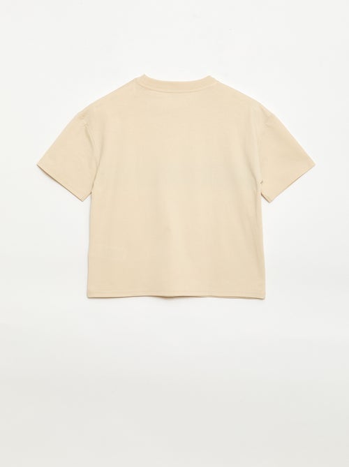 Kurzarm-T-Shirt mit Frontprint - Kiabi