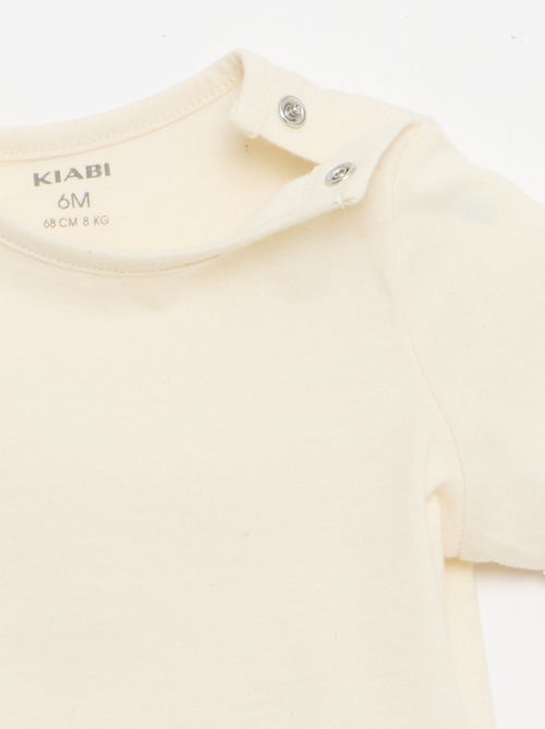 Kurzarm-T-Shirt mit Häkeldetails - Kiabi