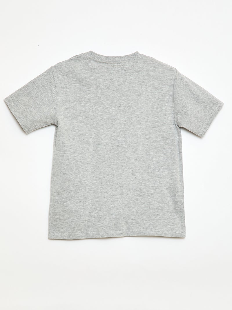 Kurzarm-T-Shirt mit "Luffy - One Piece"-Aufdruck Grau - Kiabi