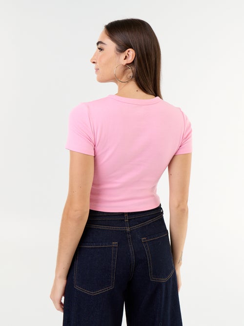 Kurzarm-T-Shirt mit Musterdruck - Kiabi
