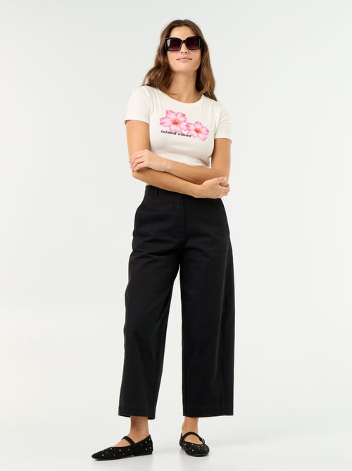 Kurzarm-T-Shirt mit Musterdruck - Kiabi Kurzarm-T-Shirt mit Musterdruck - Kiabi