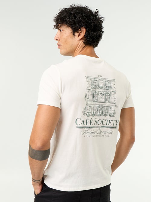 Kurzarm-T-Shirt mit originellem Print - Kiabi