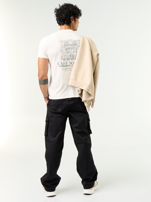 Kurzarm-T-Shirt mit originellem Print - Kiabi