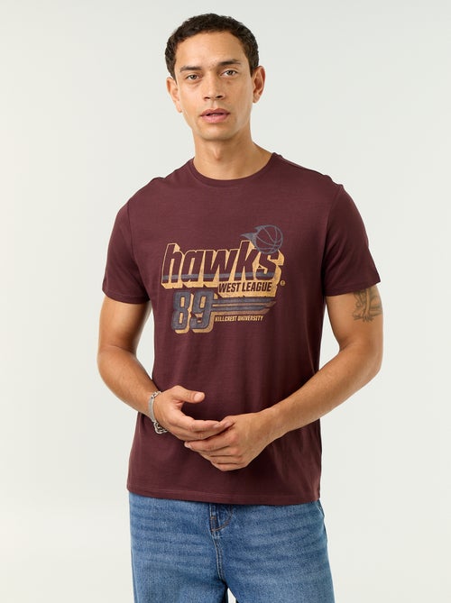 Kurzarm-T-Shirt mit originellem Print - Kiabi