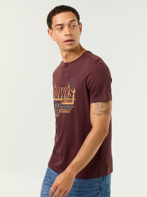 Kurzarm-T-Shirt mit originellem Print - Kiabi