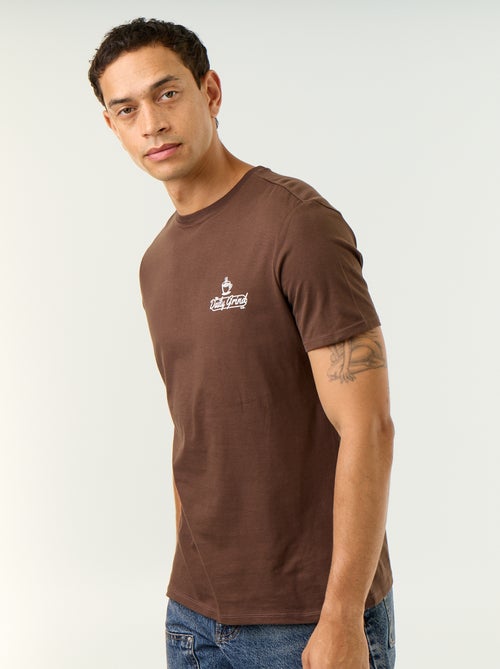 Kurzarm-T-Shirt mit originellem Print - Kiabi