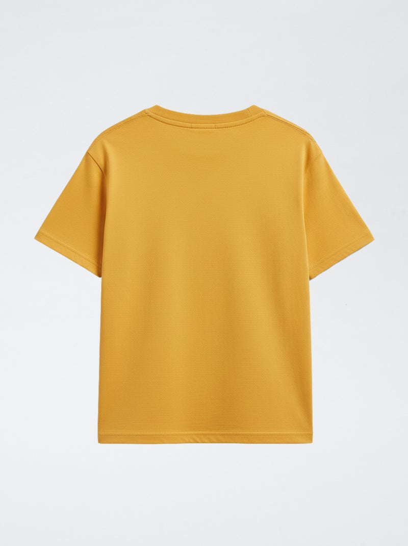 Kurzarm-T-Shirt mit Print GELB - Kiabi