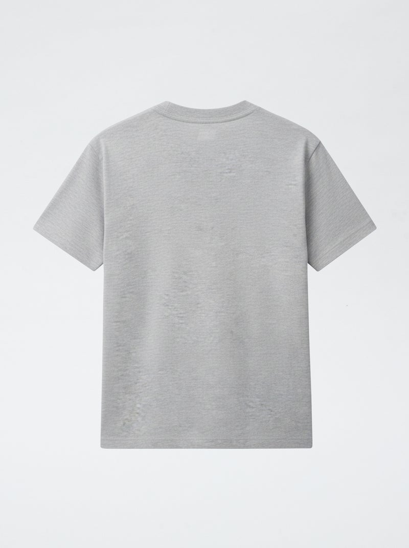 Kurzarm-T-Shirt mit Print Grau - Kiabi